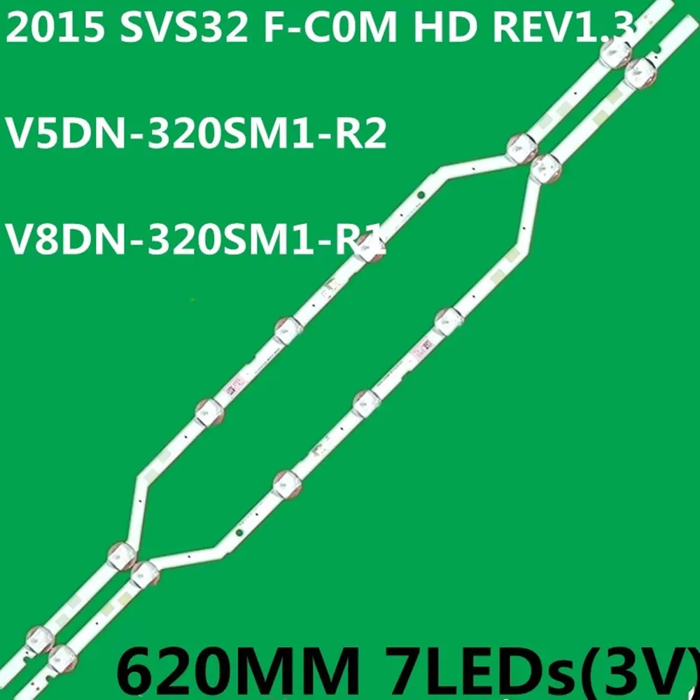 10PCS LED Backlight Strip 7Lamps V7DN-320SM1-R1 BN96-42667A UE32M5000AK UE32M5002 UE32M5005 UE32M5075 UN32M5300 HV320FHB-N10