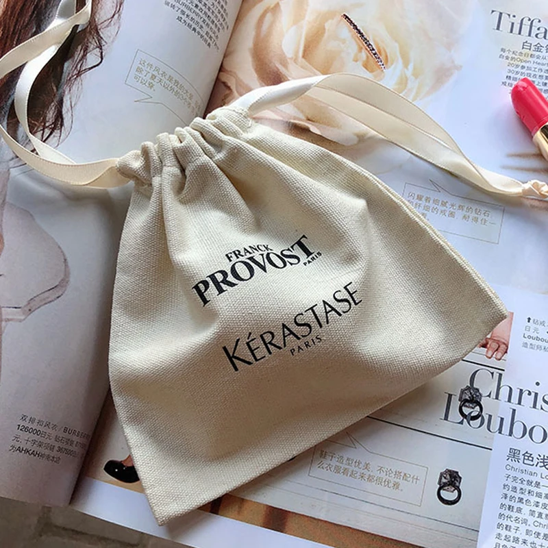 

Natural Cotton Gift Bags 8x10cm 9x12cm 10x15cm 15x20cm(6x8in) Makeup Canvas Drawstring Pouches Wedding Birthday Party Logo Sack