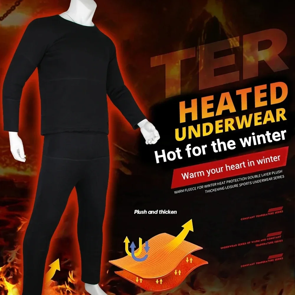 Self Heated Underwear Winter 28 Areas Heated Jacket Men Women Electric Heated Skiing Underwear Snowboarding Thermal Clothing