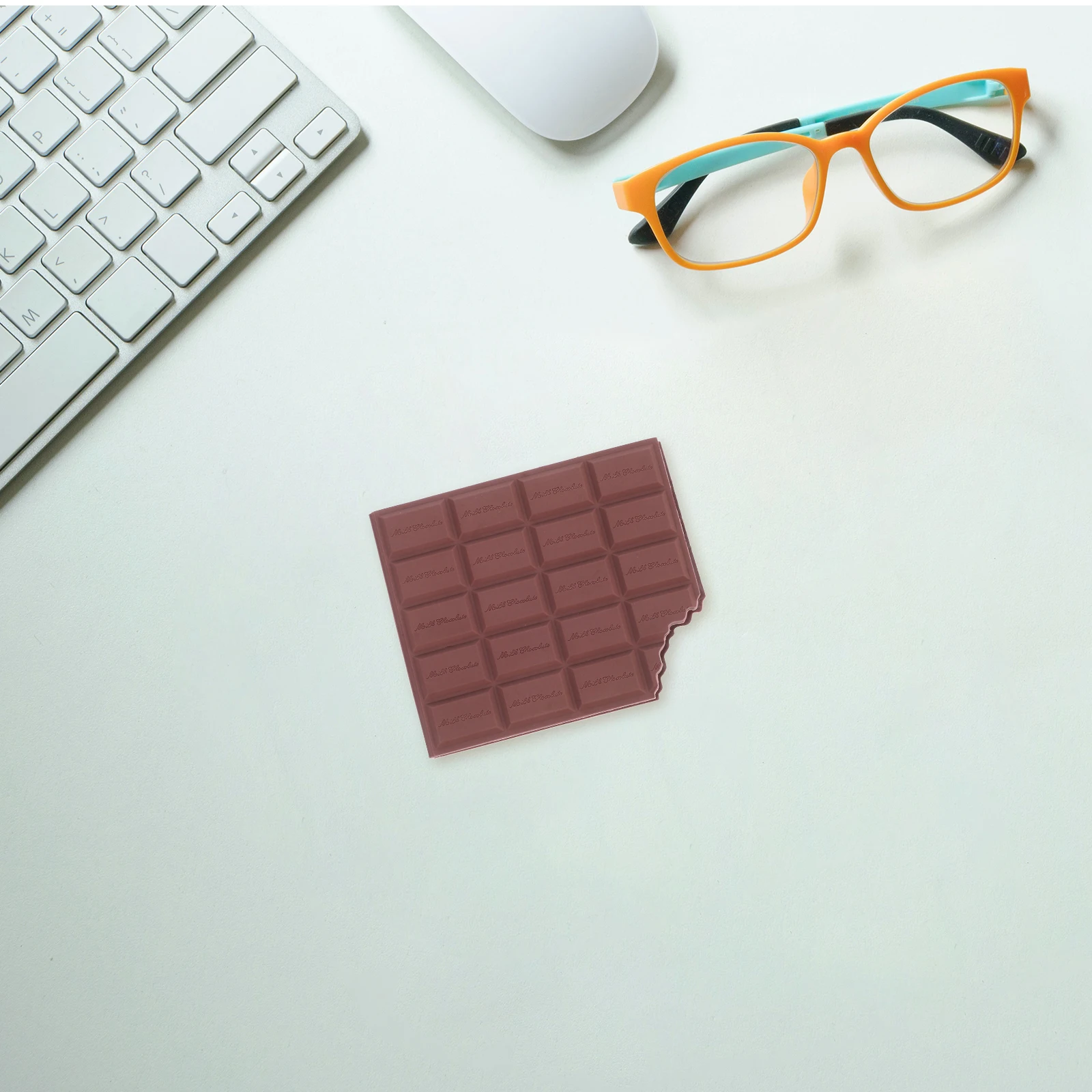 

2pcs Scented Chocolate Shaped Strong Adhesive Self Stick Pads PVC Memo Tabs Office Stationery Student Supplies Eco