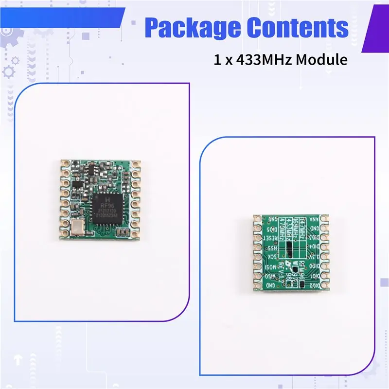 FFYY-Lora SX1278 433Mhz Wireless Module Spread Spectrum Wireless Transceiver Low Power SPI Interface For Iot Applications