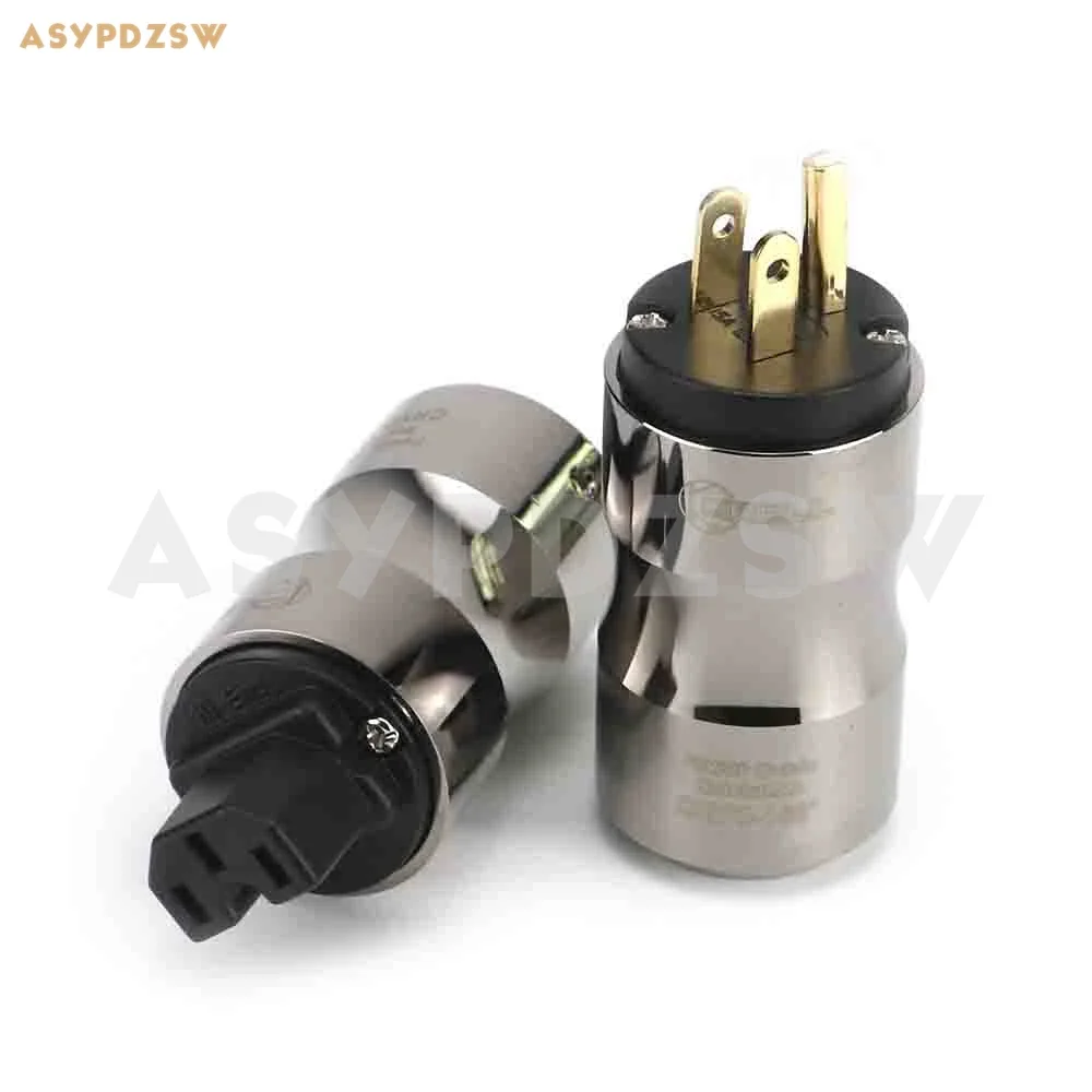 1 Pair KRELL 15A Pure copper Gold plating U.S standard AC plug+Power supply IEC