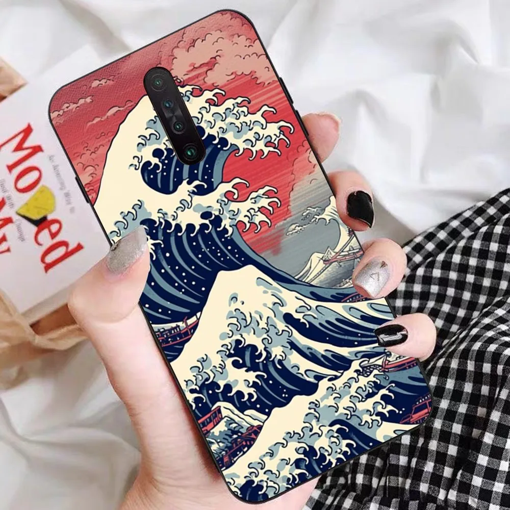 Japan The Great Wave Off Kanagawa Mousepad For Redmi 5 6 7 8 9 10 plus pro 6 7 8 9 A GO K20 K30 K40 pro plus F3 Fundas