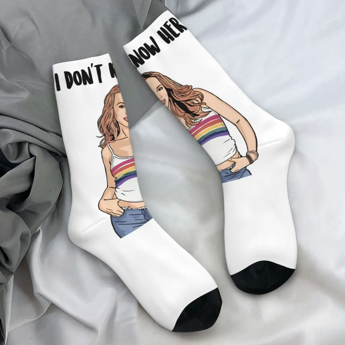 Mariah Carey Socks Retro Stockings Autumn Anti Slip Men Socks Soft Design Outdoor Socks