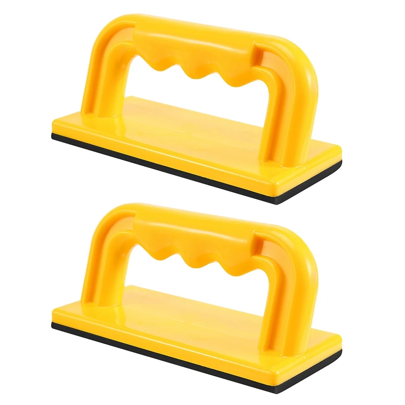 

PWS Wood Cutting Push Up Stick Block 2-Pack Set – Angle Handle Foam Pad Holder Blocks For Cutting On Jointer, Table Saw
