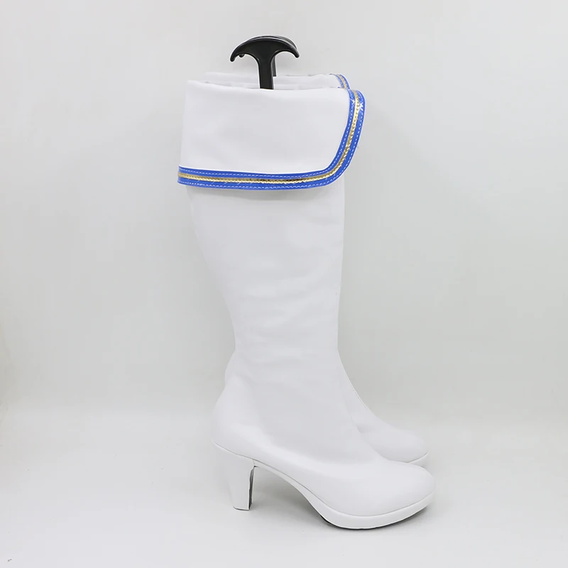 ギガレディセーラーキャバリアムーンコスプレ靴フォンテーヌ女の子女性ハロウィンカーニバルパーティーPUレザーブーツカスタムメイド