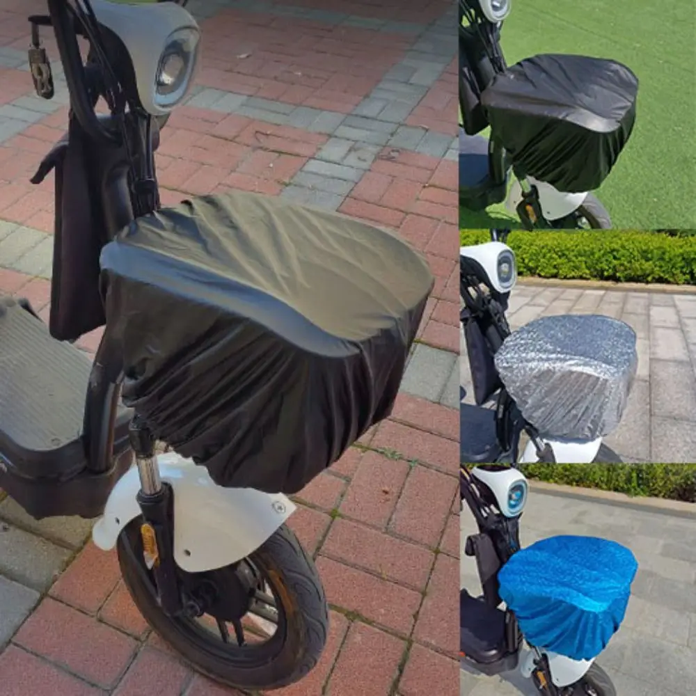 

High Quality 2 Sizes Electric Bike Cover 5 Colors Sun Waterproof Cover Bicycle Front Basket Electric Bike Basket Accessories