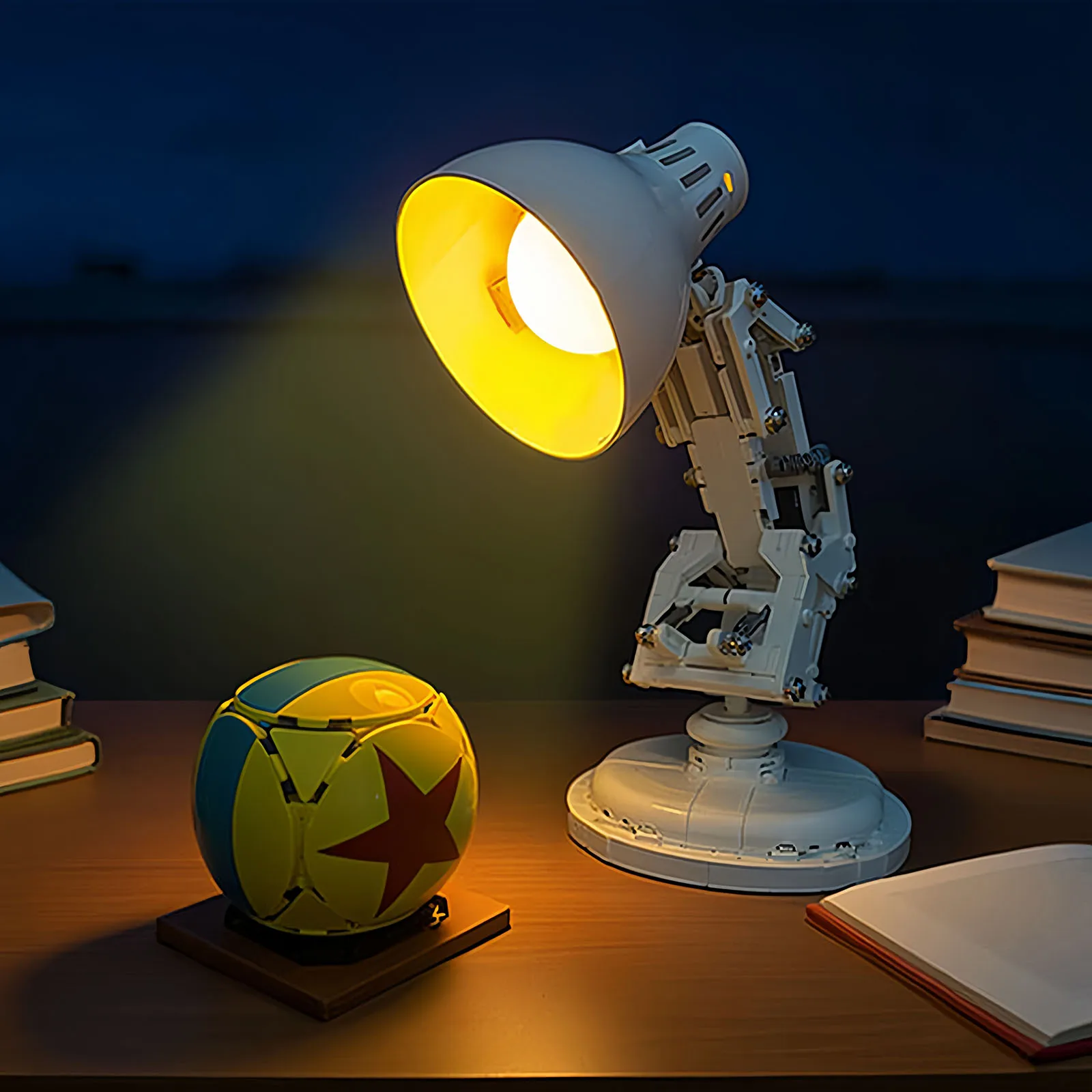 Zestaw oświetleniowy kompatybilny z klockami Lego 21357 Luxo Jr., tylko oświetlenie LED, akcesoria oświetleniowe, model nie jest dołączony.