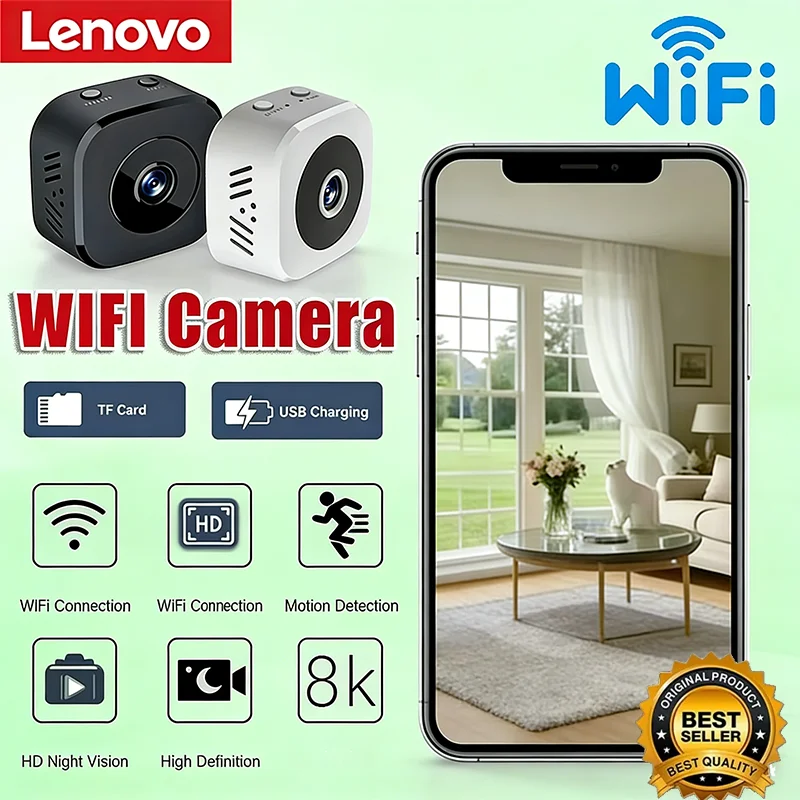 camera-de-seguranca-mini-wifi-8k-hd-lenovo-com-Audio-bidirecional-deteccao-de-movimento-e-visao-noturna-infravermelha-2026-nova