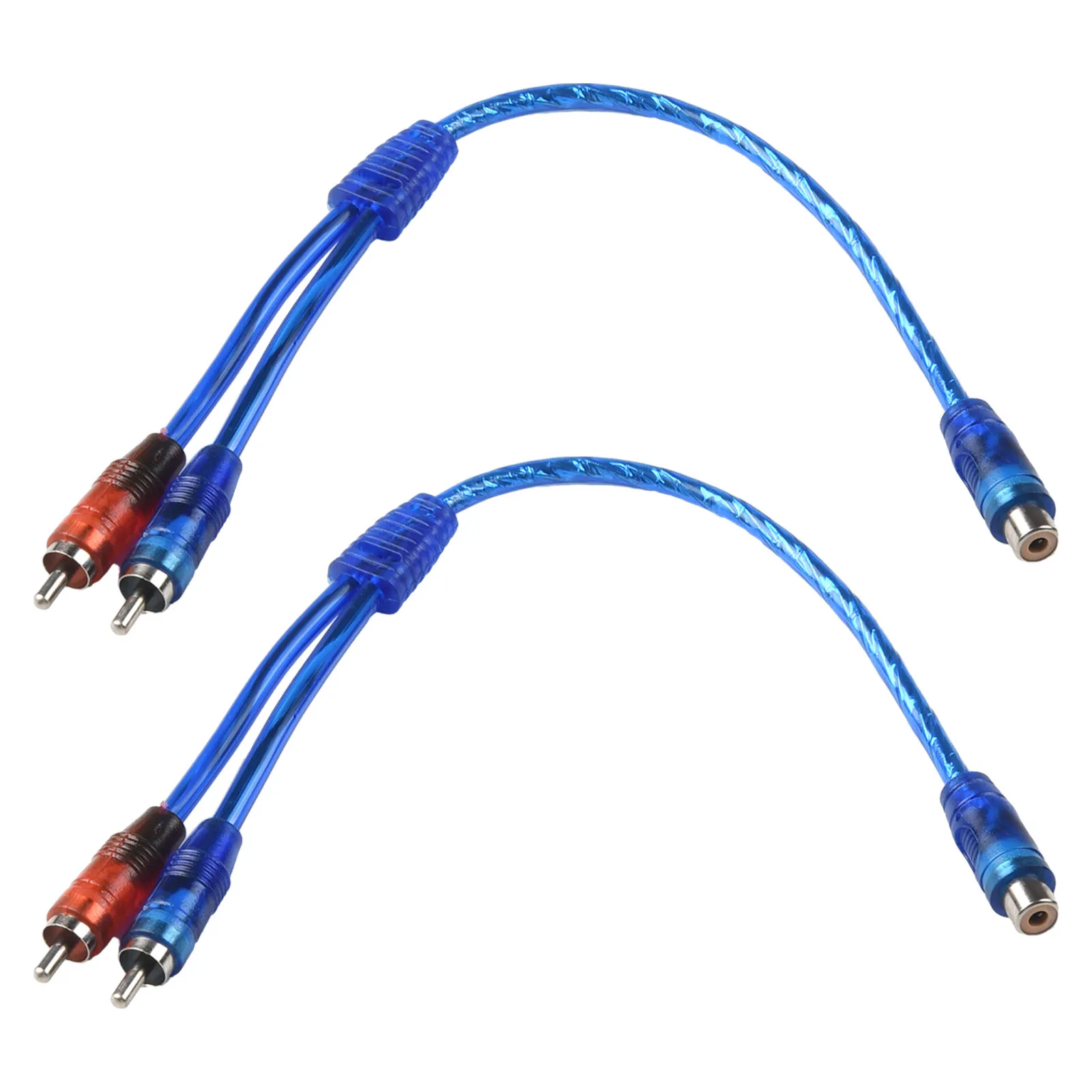 2Pcs 12 Inch Adapter Cable RCA Audio Cable 