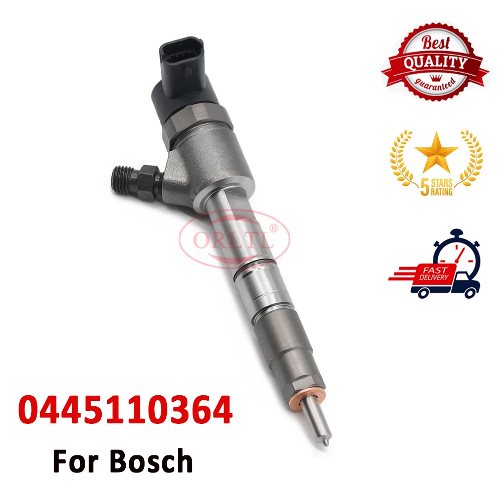 

ORLTL Diesel Fuel injector 0445110364 New Nozzle 0445 110 364 Genuine FOR BOSCH 0445110365 Auto Parts 0 445 110 365