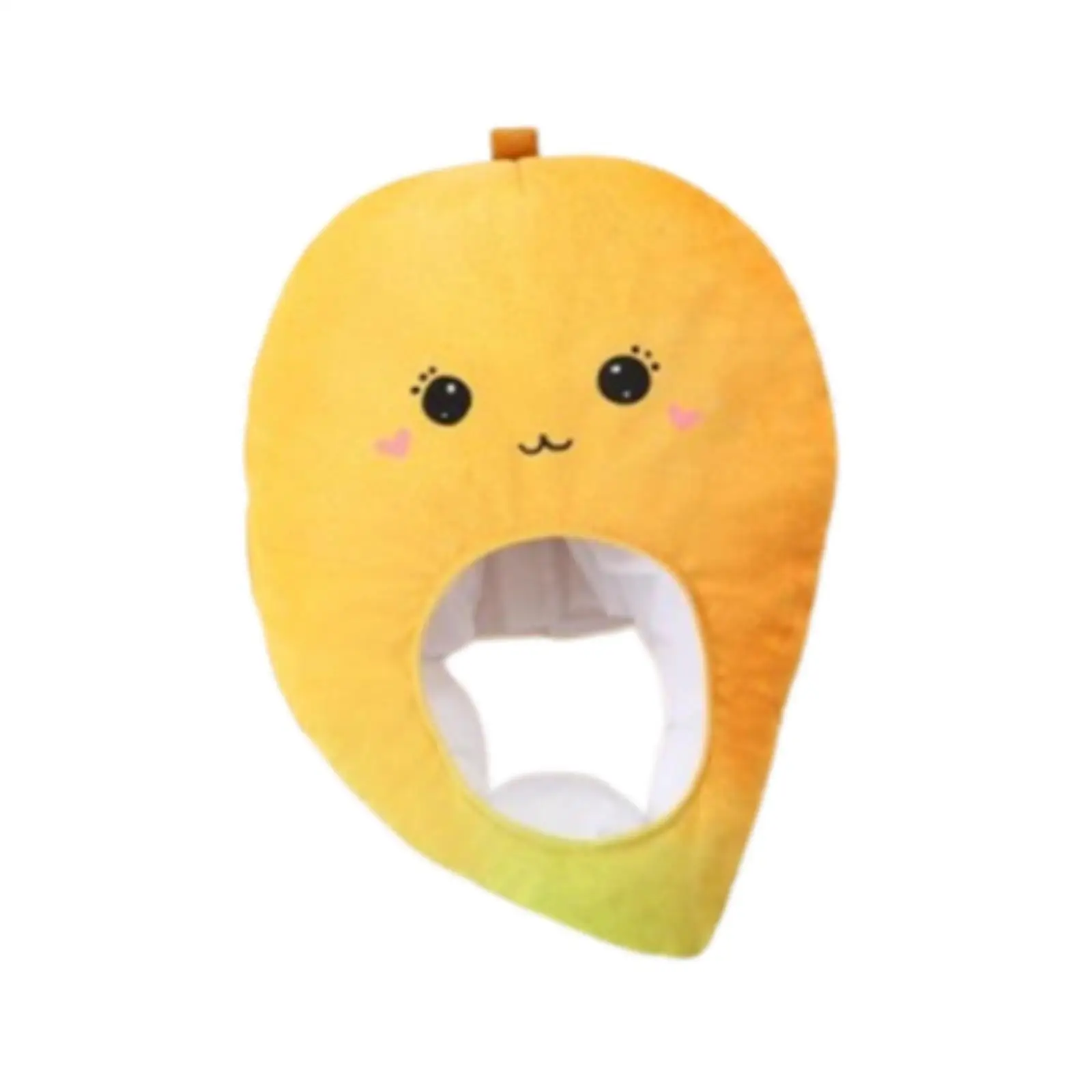 Plush Hat Fruit Hat Fancy Dress Cosplay Comfortable Funny Mango Headgear