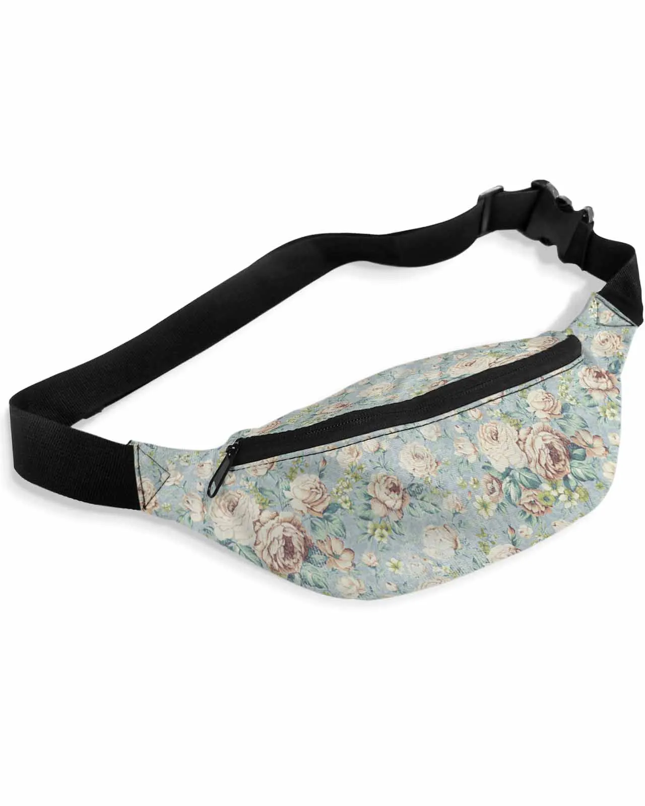 Flower Illustration Camellia Retro Phone Belt Bag Wallet Pouch Waterproof Banana Hip Bags Waist Bag Fanny Pack for Women Men