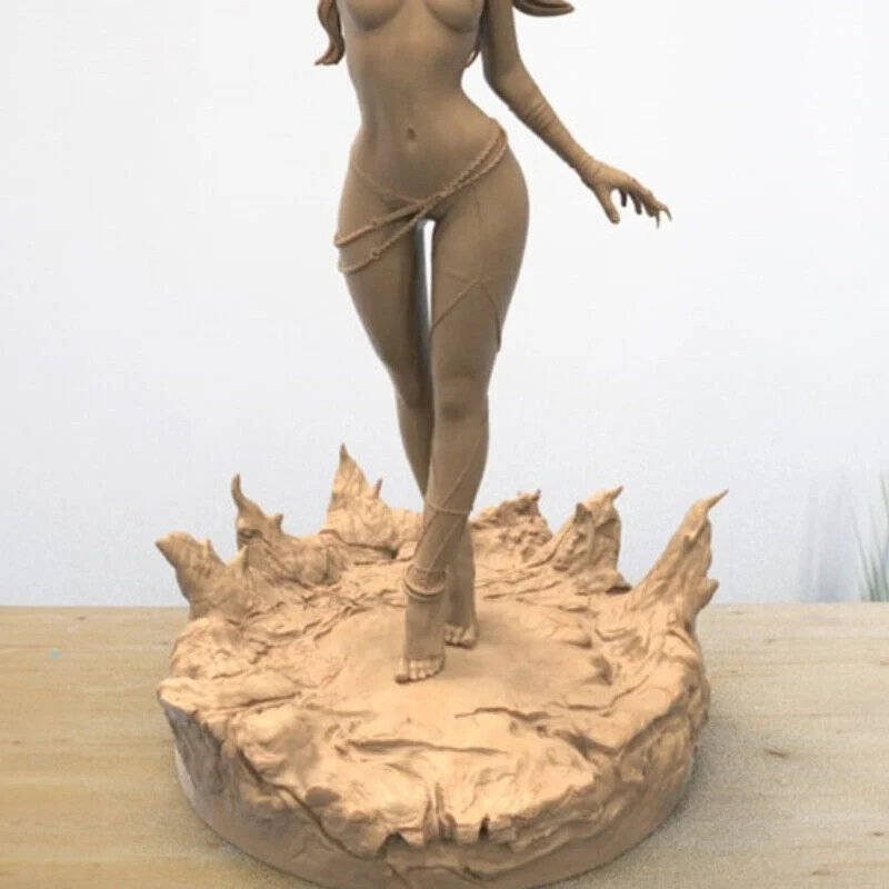 A Free Girl Resin Figure Full 1/24 Scale 75mm Model Kit Diy Miniatures GK Unassembled and Unpainted Diorama Toys