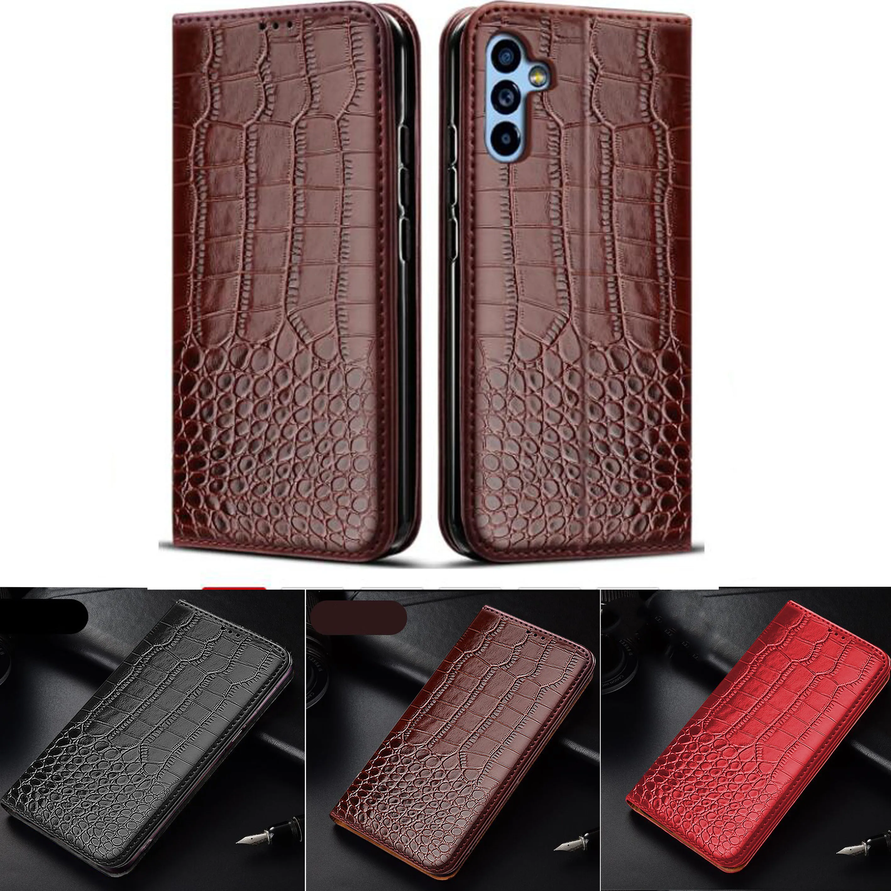 Etui na Samsung A35 A55 etui z klapką portfel etui na telefon Coque Samsung Galaxy A55 A35 A25 A15 5G A05S A05 etui ochronne na telefon