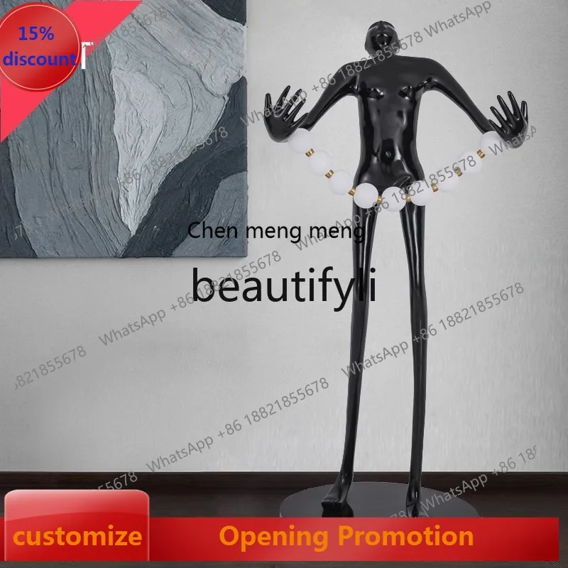 cn8617 ss Modern Sculpture Creative Floor Lamp Home Exhibition Hall Hotel Fiberglass Large Decorative Ornament
