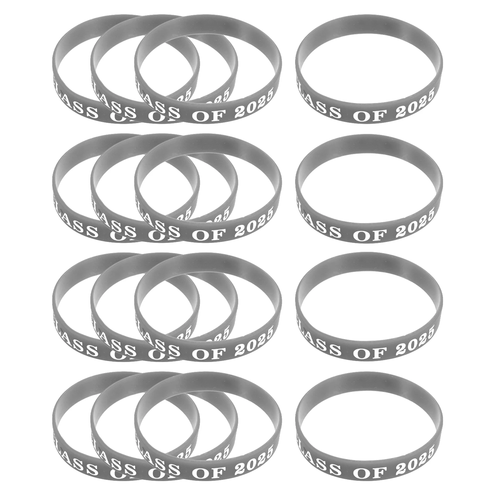 

24 Pcs Bracelet Graduation Celebration Wristbands Balloon Festival Silver for Preschool