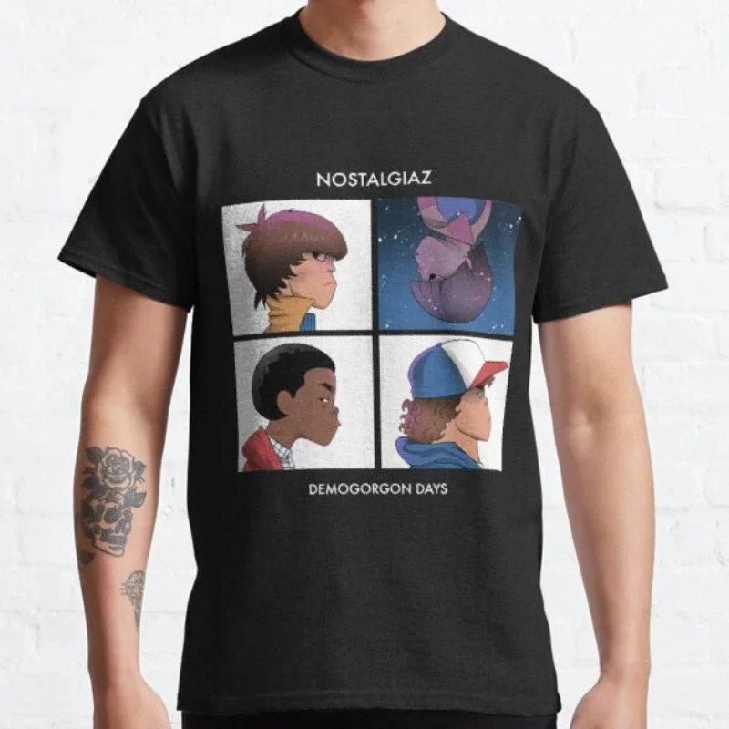 Men Clothing Oversized T Shirt Mens Tee Harajuku Anime Shirt Gorillaz Tee Adult Great Quality Tshirt Retro Manga Graphic Tshirts