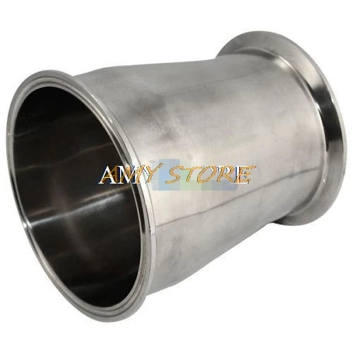 Tubo OD 102MM a 89MM 4 "a 3,5" Ajuste de férula sanitaria SS304 a Tres abrazaderas OD 119-106mm