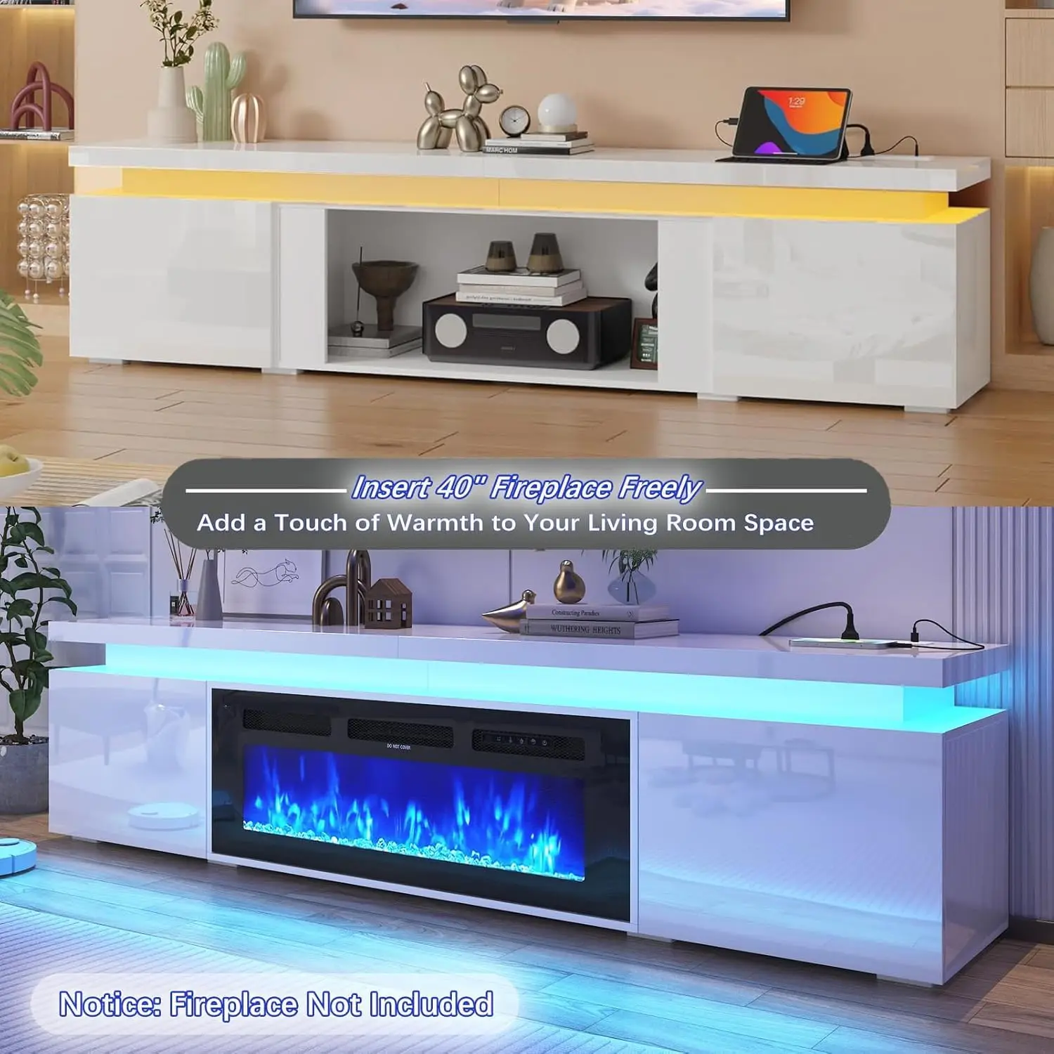 Fireplace TV Stand for 95