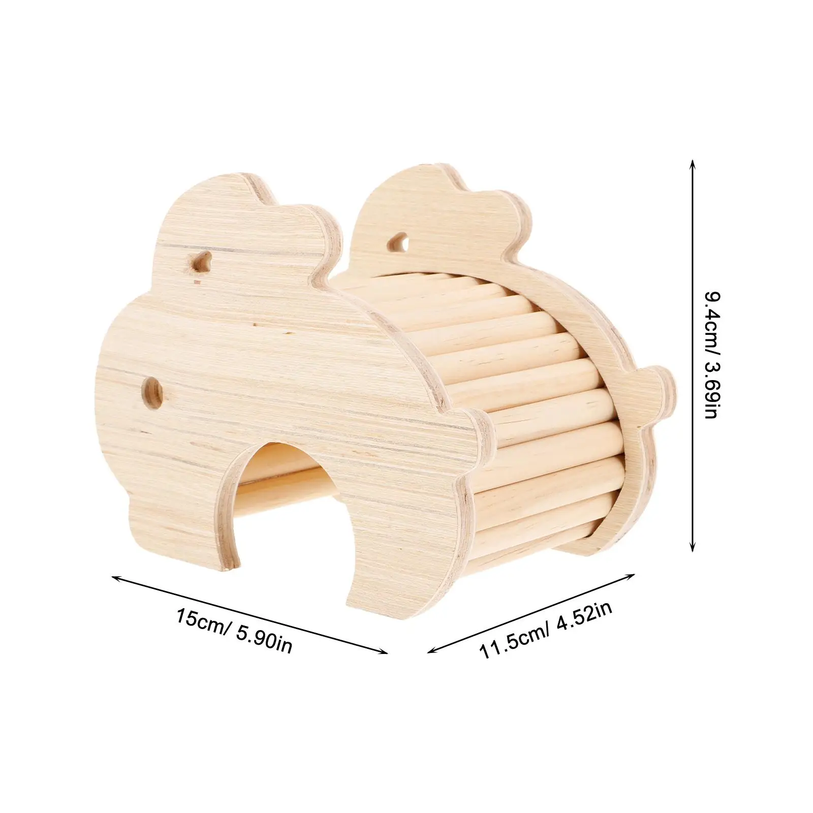 Hamster Rabbit Cabin Wear-resistant Hideout Wooden Rat House The Household Cage Squirrel Bunny Toys