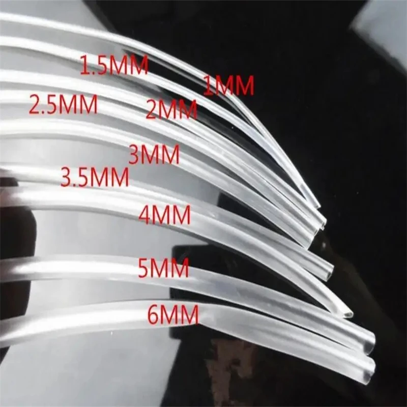 1M/5M 1mm 1.5mm 2mm 2.5mm 3mm 3.5mm 4mm 5mm 6mm 8mm Transparent Clear Heat Shrink Tube Shrinkable Tubing Sleeving Wrap Wire Kits