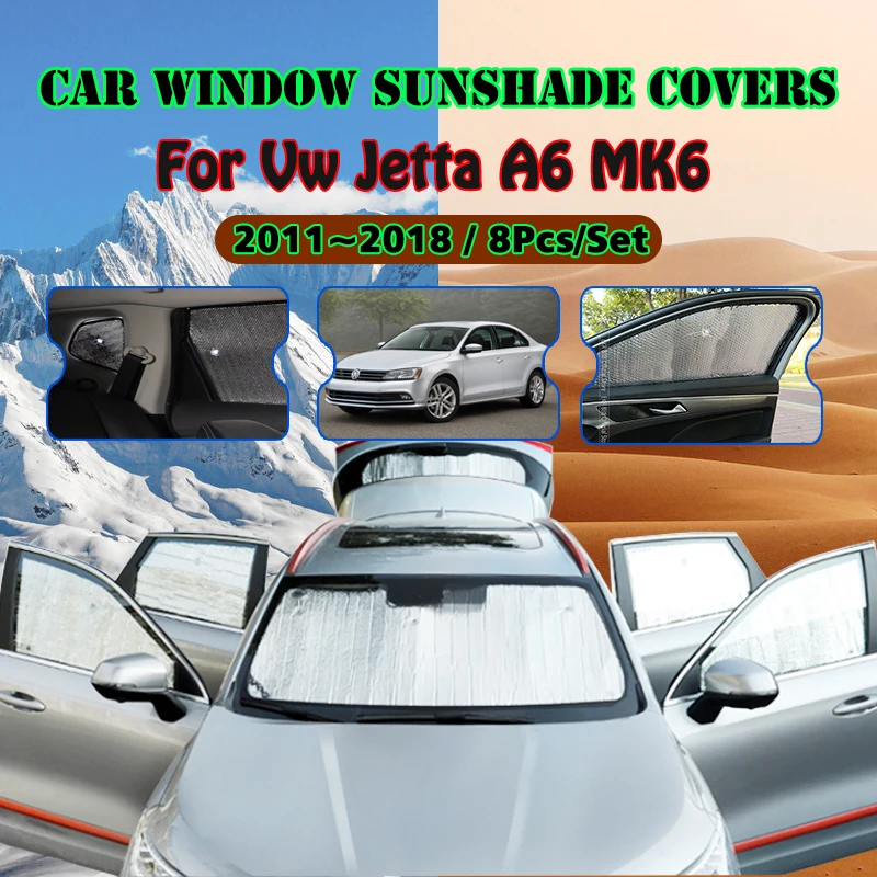 

For VW Volkswagen Jetta A6 MK6 2011~2018 2012 2013 Car Window Windshield Sunshade UV Reflector Sun Shade Visor Auto Accessories