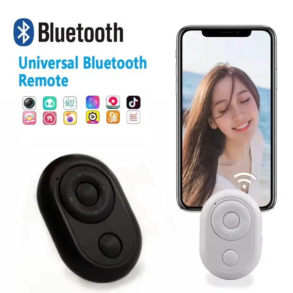 

Bluetooth Remote Control Button Remote Selfie Android IPhone Real-time Selfie Page Flipping Shutter Release Monopod