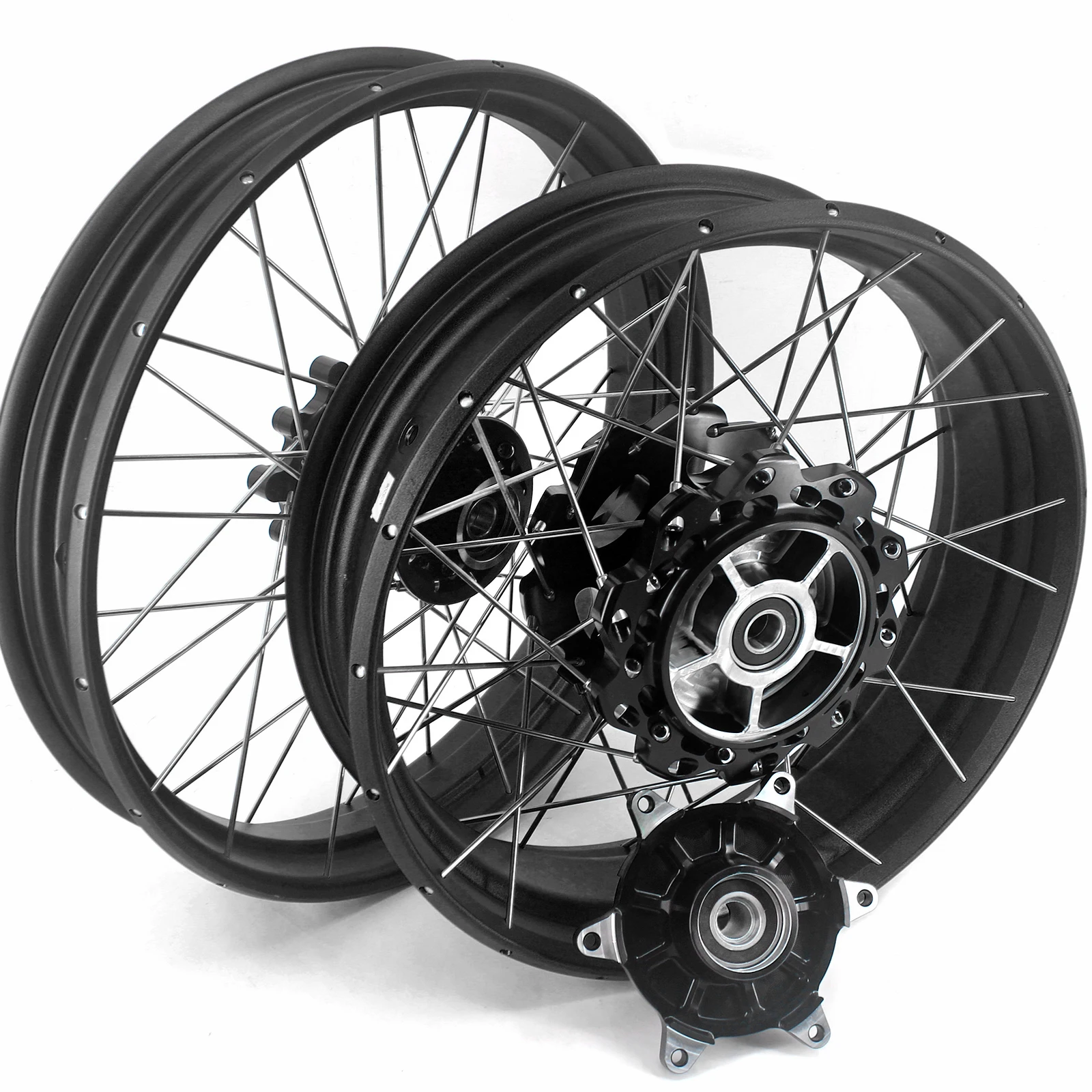 

【2025】VMX Street Bike 2.5*19" / 4.25*17" Tubeless Spoked Wheels Rims Set Fit For BMW G310GS 2019-2021 Black Hub Black Rim