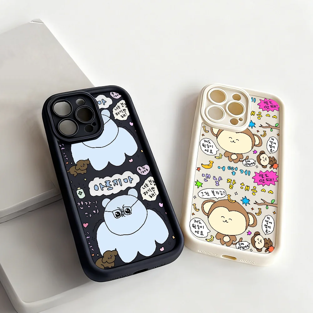 

G-Gosimperson Phone Case For Samsung S25 S24 S23 A56 A55 Ultra FE Plus Shockproof Soft Back Cover Liquid Silicone Shell