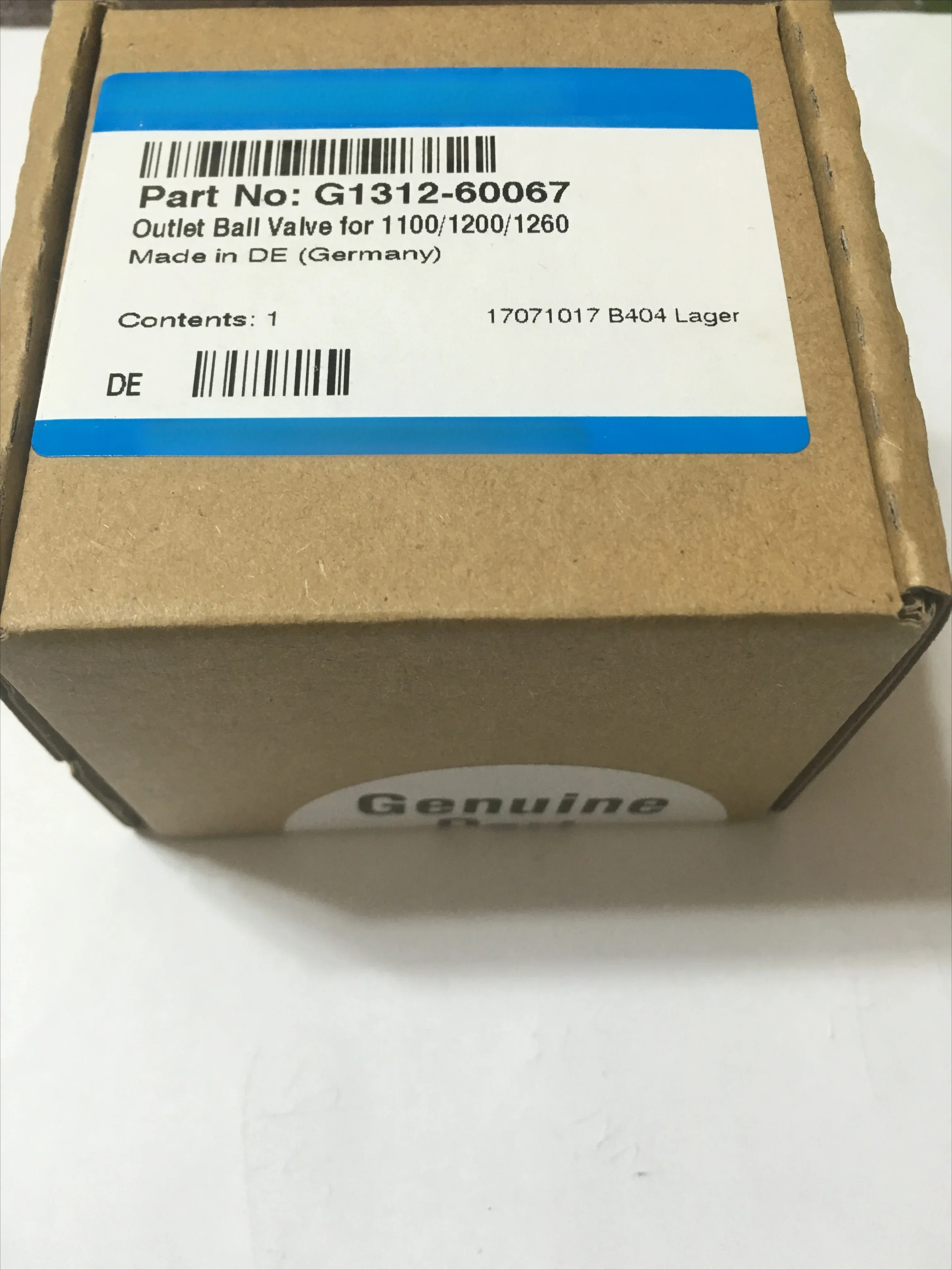 

Active Inlet Valve G1312-60025 Outlet Check Valve G1312-60067