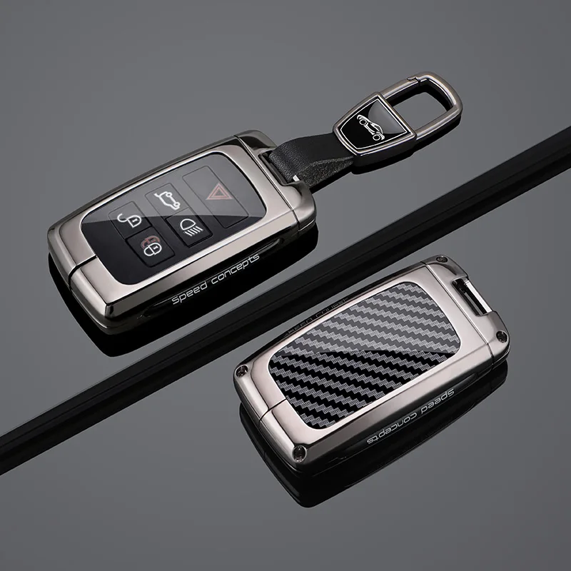 Suitable For Land Rover Keycase Discovery Sport Defender Range Rover Evoque For Jaguar XFL XELEL FPACE XJ Car Key Cover Keychain