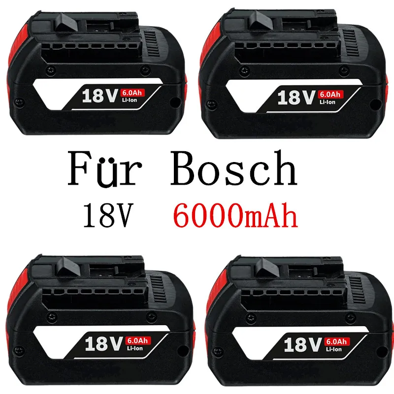 18V Batterie F ür Bosch GBA 18V 6,0 Ah Lithium-BAT609 BAT610G BAT618 BAT618G 17618-01 BAT619G BAT622 SKC181-202L + ladeger ät