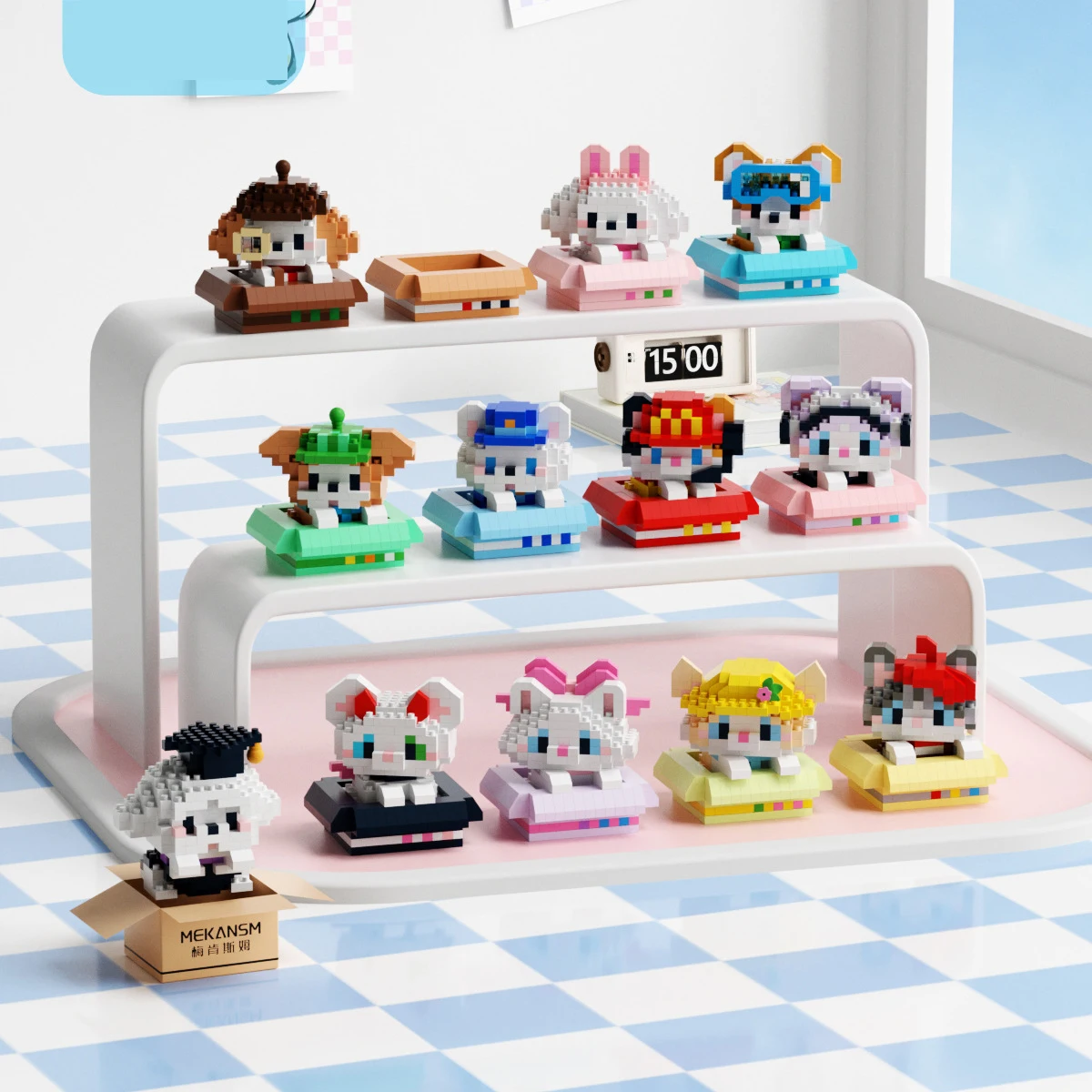 Adults Cat Particle Building Block Toy Children Animals Dog Mini Brock Building Construction Toys for Kids Boy 9 to 12 Year Old