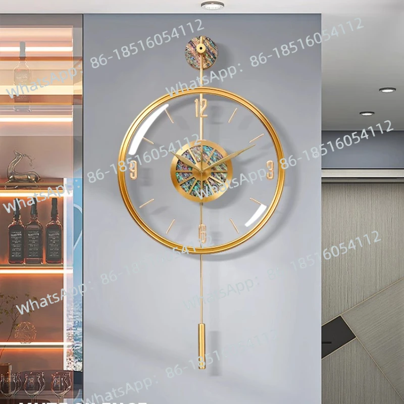 

Современные легкие роскошные настенные часы, креативные автоматические часы с высоким смыслом, украшение