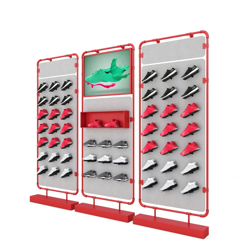 Custom. emerging metal floor levitating sports shoes display rack floating sneaker stand wall shelves