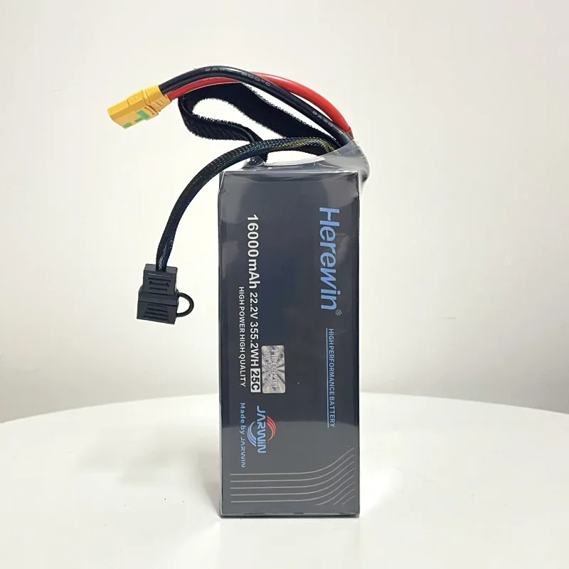 

Herewin 6s16000 мАч 22000 мАч Аккумулятор 22,2 В 25C для защиты растений Сельскохозяйственный аккумулятор ery