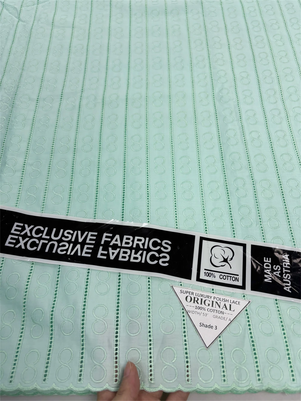 

100% Cotton Concise African Fabric High Quality Swiss Voile Polish Luxury Lace Cotton Fabrics For Men And Women Dress Textile 84