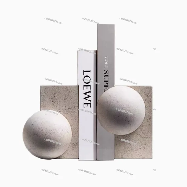 الحديثة الخفيفة الفاخرة وابي سابي نمط الرخام غلاف زخرفة نموذج غرفة الديكور الفن مجردة هندسية نحت كتاب الراحة