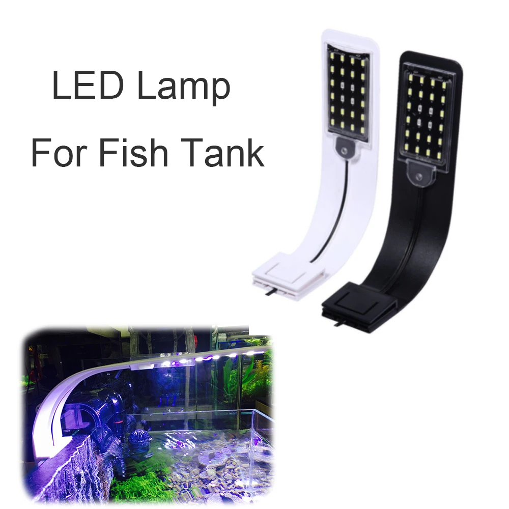 

Fish Tank LED Lamp Holder, Aquarium Lighting, Water Grass, Energy Saving, High Brightness Clip, European Code