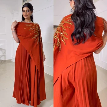 Customized Jiayigong  s Beading Draped Cocktail Party A-line One-shoulder Bespoke Occasion Gown Long Dresses