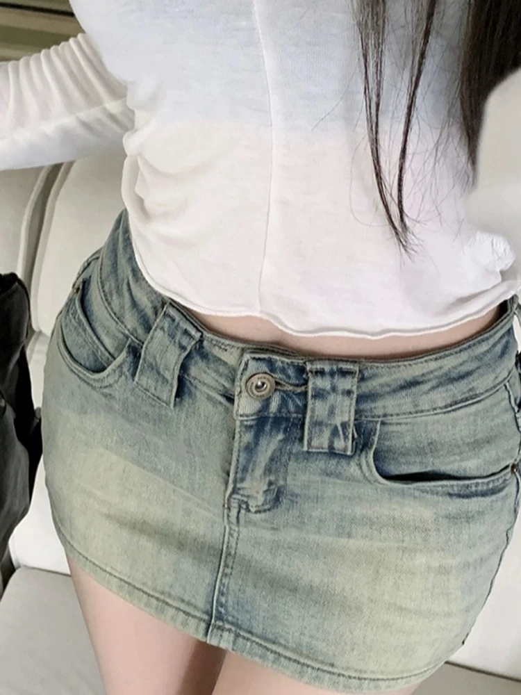 

Female Sexy High Waist Slim Tight Hip Women Skirts Summer Fashion Street Simple Basic Woman Skirts Retro Chicly Denim Skirts