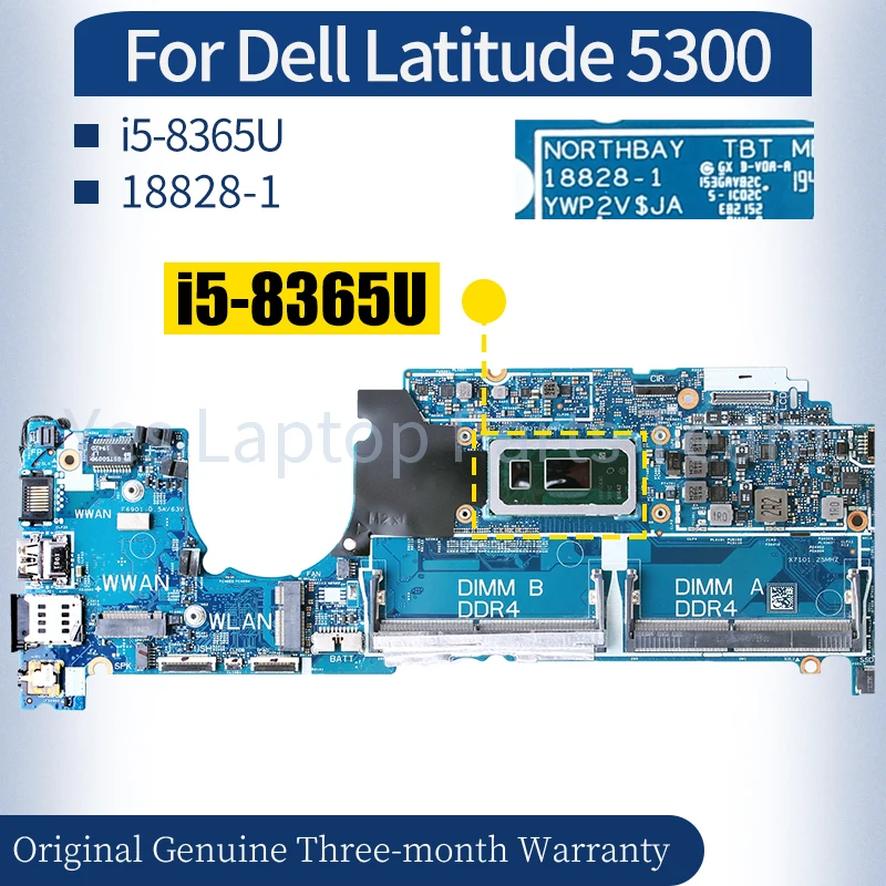 

Материнская плата для ноутбука Dell Latitude 5300 18828-1 0M4J82 i5-8365U материнская плата для ноутбука