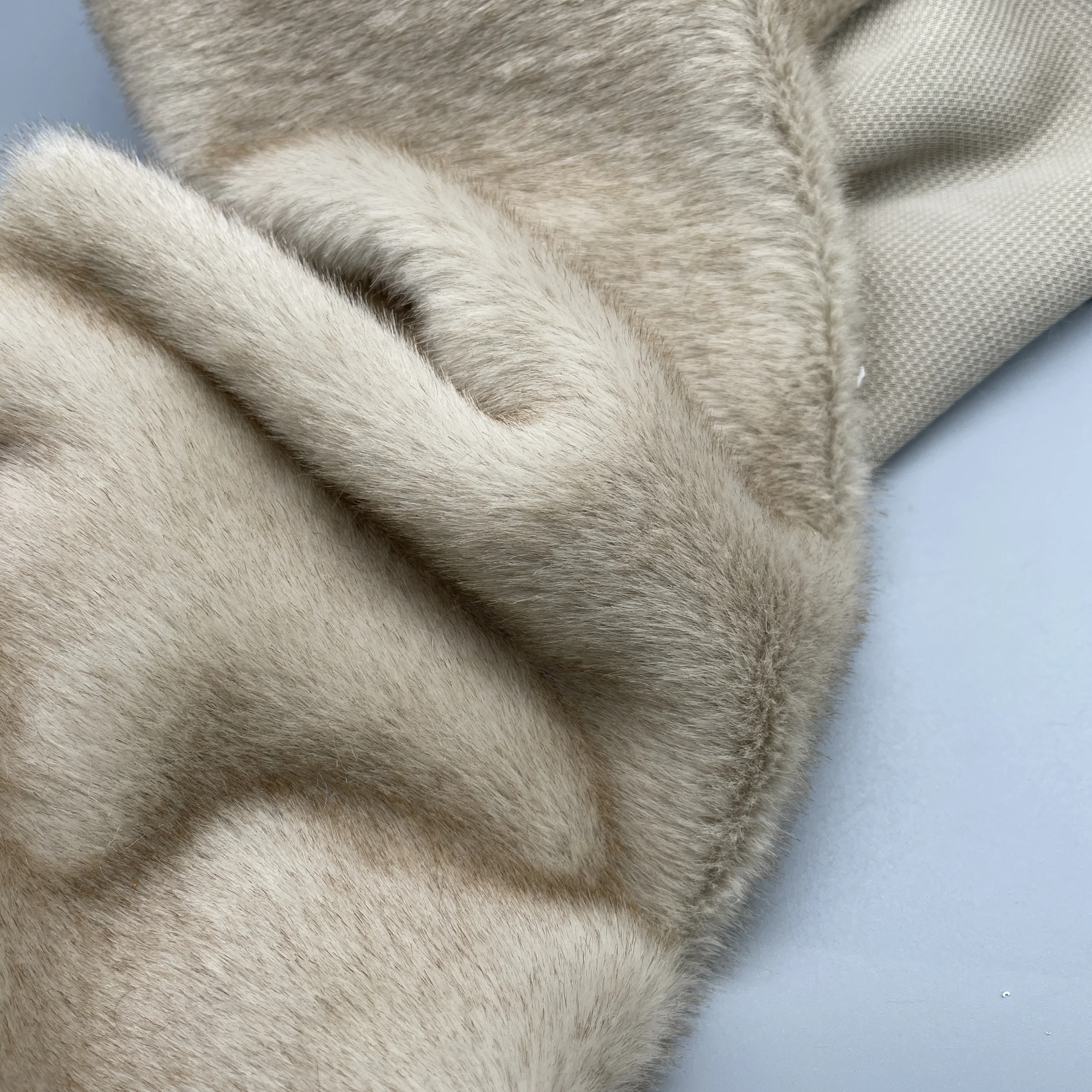10mm Long Fur Imitation Mink Fabric for Thick Dense Soft Touch Cotton Doll Clothes Cloth Diy By The Meter Sewing Material image 3