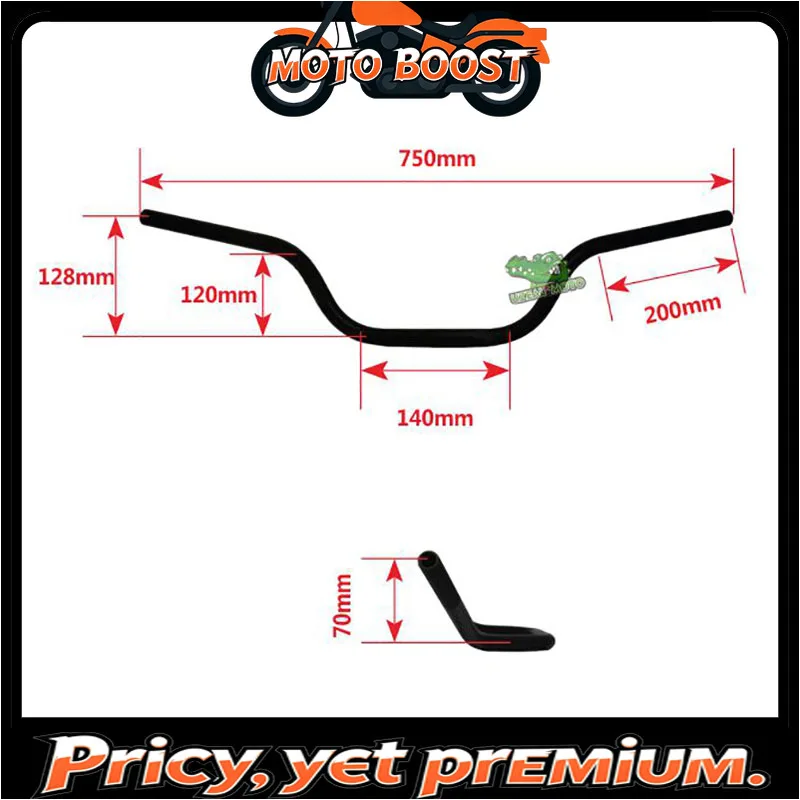 

【Premium quality】750mm 22MM Universal vintage motorcycle aluminum alloy handlebar tubes with 14mm balance block