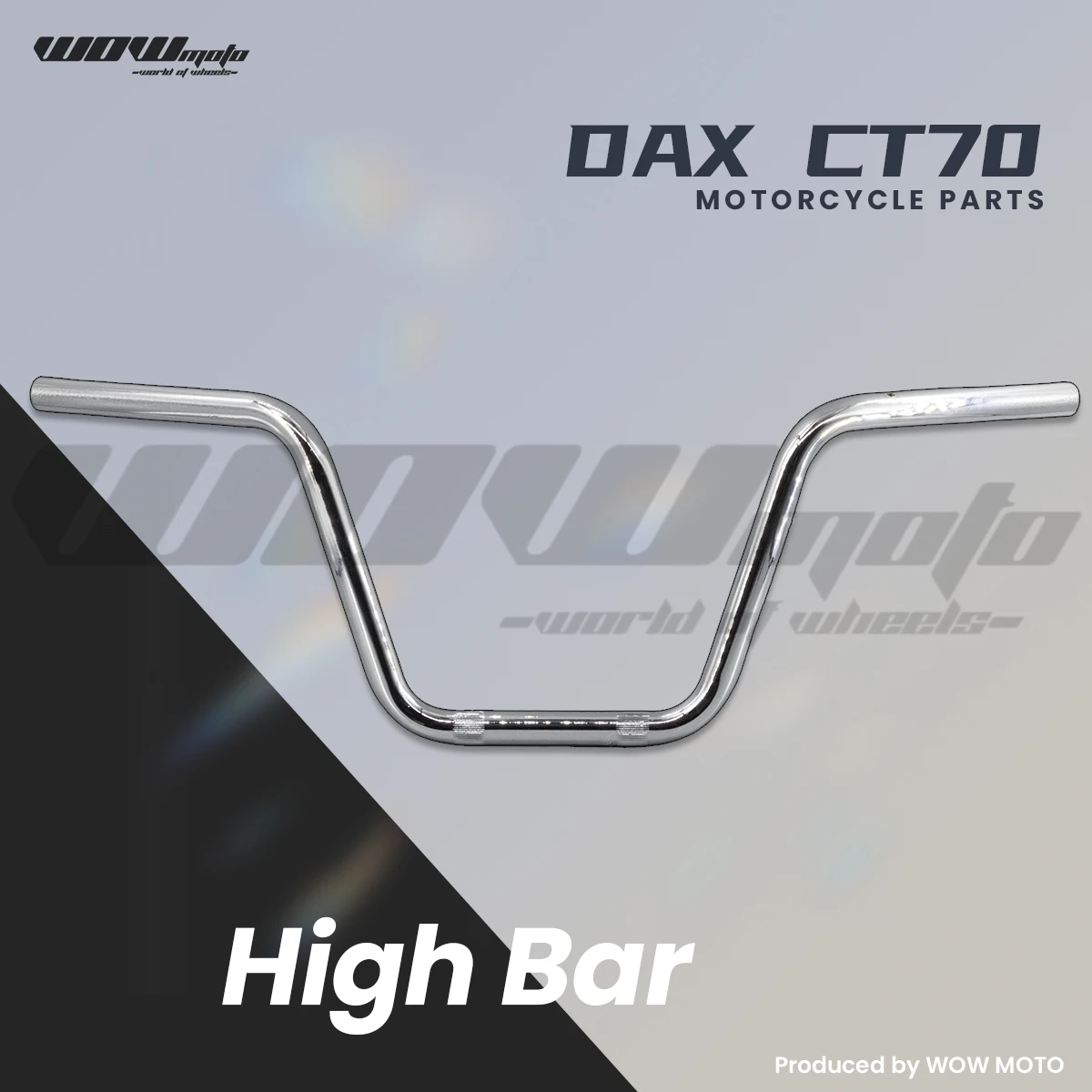 Mini Moto Handlebar & Grip Kit For DAX CT70 ST70 | High Rise Handlebar Control Set | Motorcycle Steering Parts