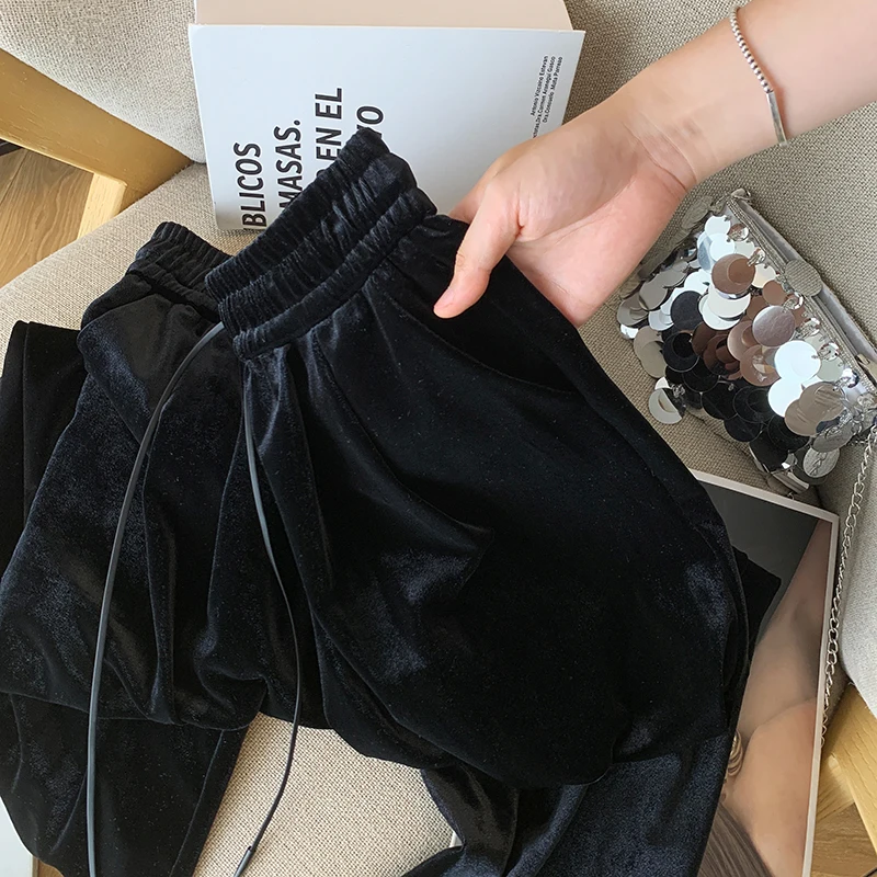 

Spring and Autumn New High Waist Drop Feeling Casual Slimming and Floor Dragging Straight Leg Pants