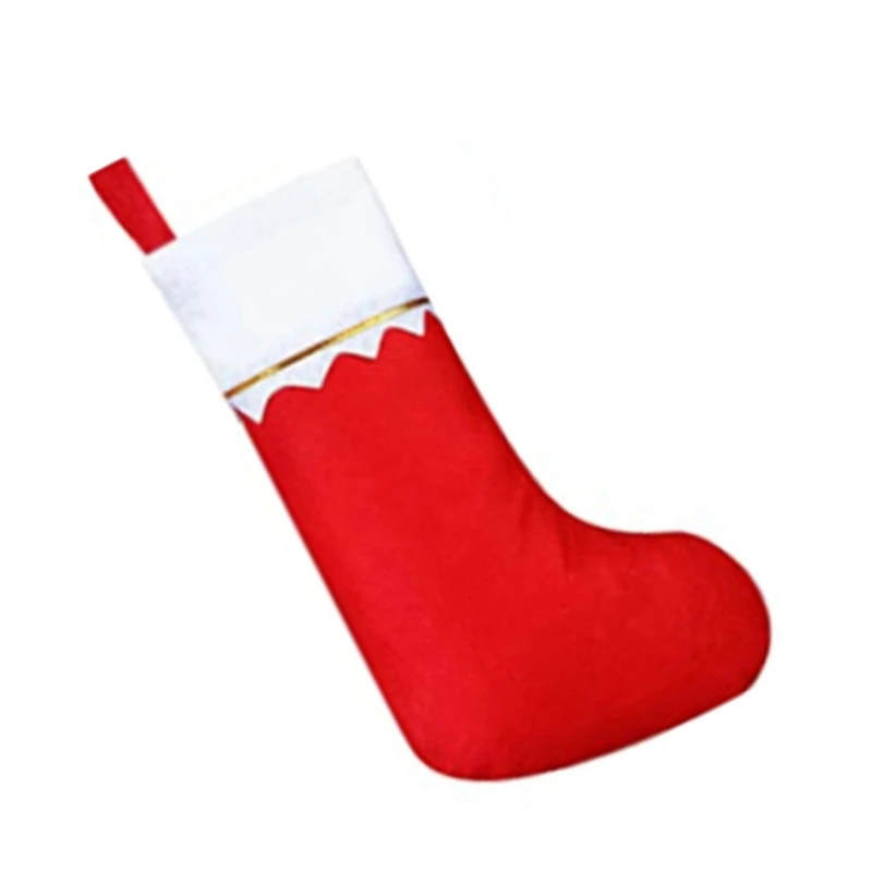 Christmas Stockings Santa Sock Kids Candy Gift Holder Bag Hanging Ornament for Christmas Tree New Year Party Decors