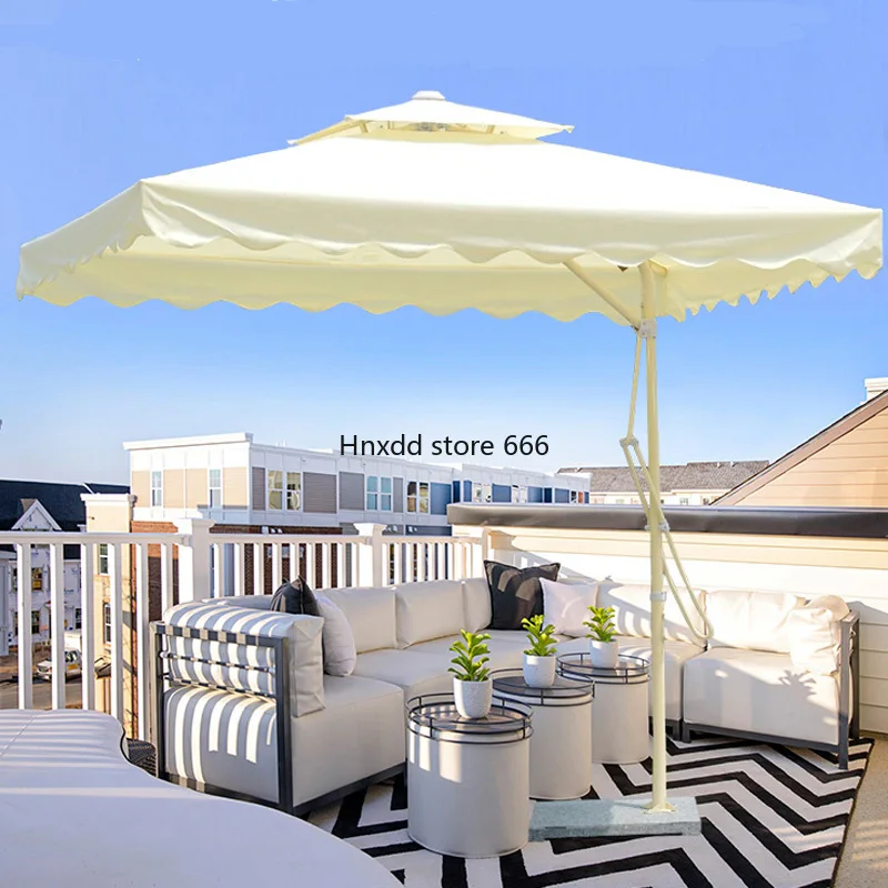 Large outdoor stall courtyard outdoor sun folding umbrella