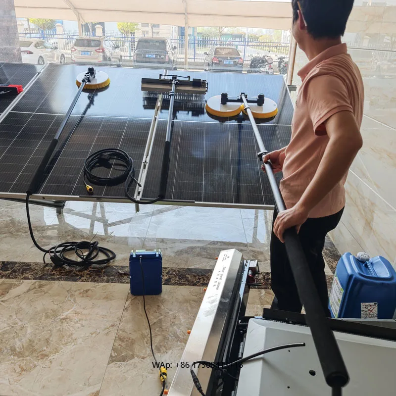 Solar Panel Cleaning Solar Panel Rotary Brush Cleaning